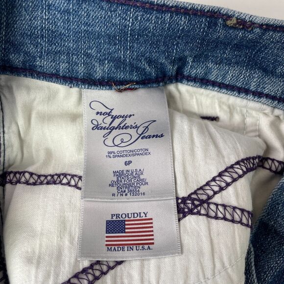 Vintage Not Your Daughters Jeans Y2K Jeans NYDJ Sz 6P Jeans VTG Jeans Y2K USA 6 - Picture 5 of 9